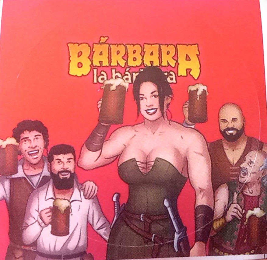 Pegatina Bárbara la bárbara - Historias del Sapo Glaseado.